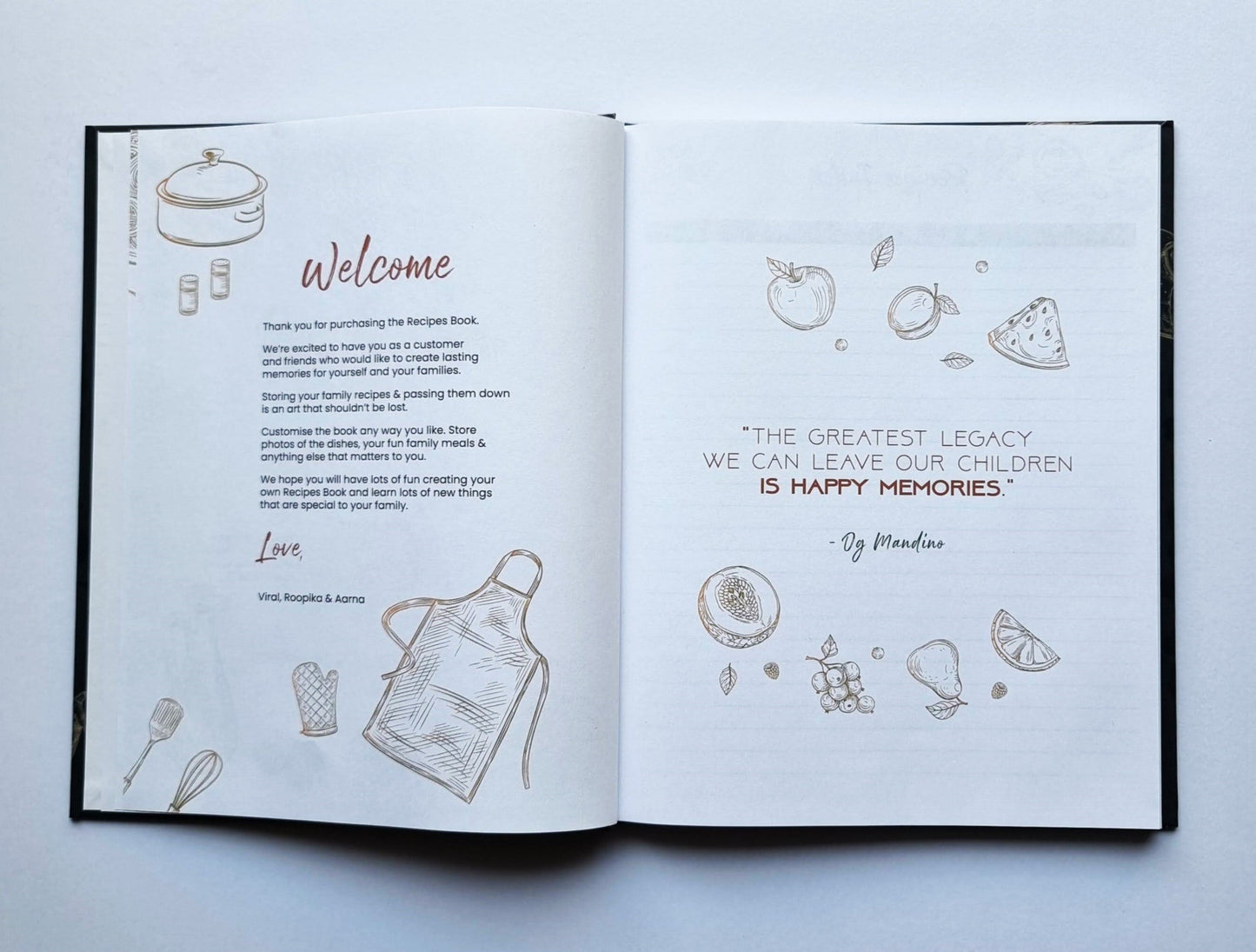 Our Family Recipes (Recipes Book)